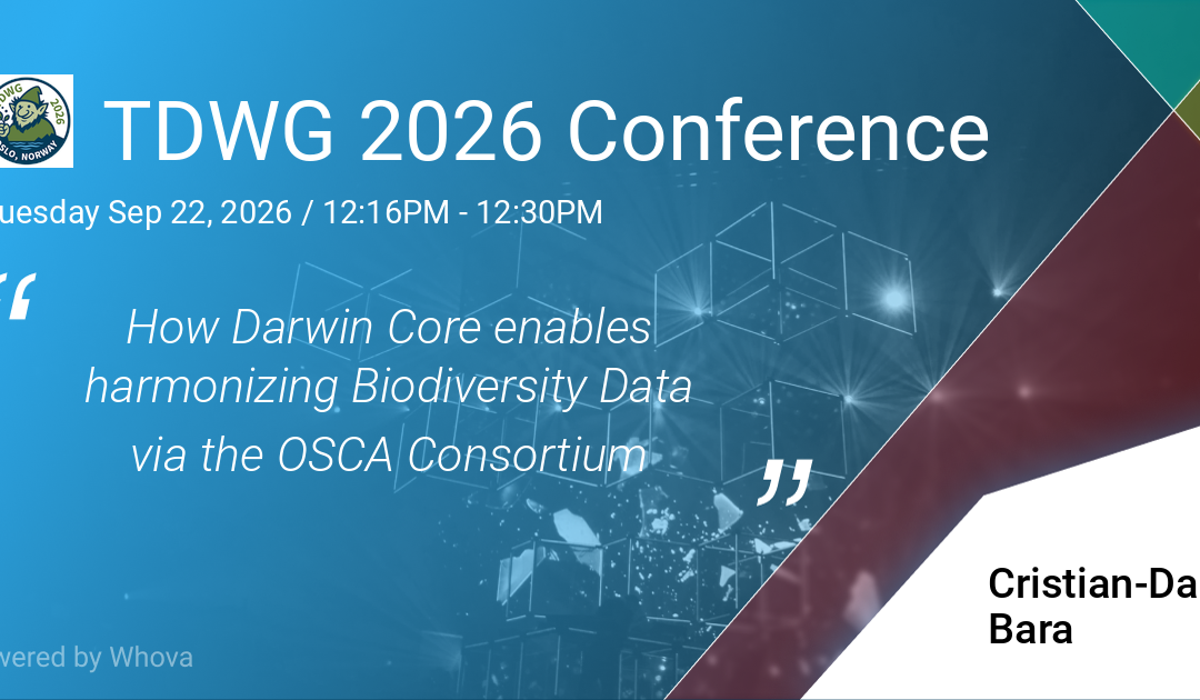 OSCA Vortrag auf der TDWG Annual Conference 2026